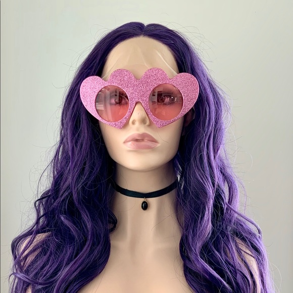 Gorgeous 24” Deep Purple Premium Fiber 13x2.5 Lace Front Wig for Daily Wear… - Picture 10 of 13